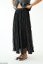 Women's Black Rubber Waist Tulle Skirt