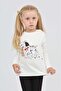 Girl's Dog Bear Printed Sweatshirt - 3