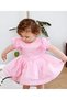 Girls Satin Party Birthday Dress - 3
