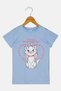 Kids Girl Short Sleeve Graphic T Shirt, Light Blue