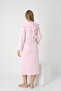 Hooded Pregnant and Maternity Striped Long Dressing Gown - 3