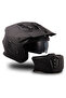 Helix Mat Siyah Modüler Kask - 3