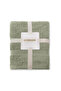 Nori 100% Cotton 2-Piece Hand Towel Set 50 X 90 Oil Green - 3