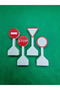Traffic Direction and Prohibition Signs Mini Play Set Set of 11 - 3