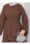 Copy - Women's Stone Detailed Cross Casting Detailed Large Size Ayrobin Fabric Double Suit - 3