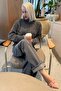 Anthracite High Neck Knitwear Sweater Mg2376 - 7