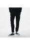 Star Chevron Printed Men's Oversize Fit Black Sweatpants - 3
