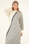 40875 - Stylish Comfortable Striped Knitwear Acrylic Full Length Women's Dress - 5