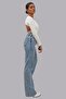 Snow Washed Blue Wide Leg Jeans - 3