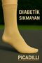 Special Non-Tightening Elastic Socks for Diabetics, Special Woven Fabric, 6 Pcs Black - 4