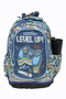 585192 حقيبة ظهر للمدرسة الابتدائية من Level Up بجيب مزدوج - أسود - 2