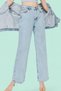 Women's Blue Palazzo High Waist Jeans - 2