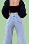 Light Blue Wide Leg Wide Leg Jeans - 3