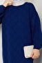 Women's Ring Patterned Knitwear Dress - 6
