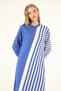 40875 - Stylish Comfortable Striped Knitwear Acrylic Full Length Women's Dress - 5