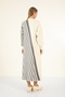 40875 - Stylish Comfortable Striped Knitwear Acrylic Full Length Women's Dress - 7