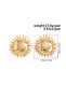 Sun Model Gold Color Women's Earrings - 4
