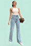 Blue Washed Fluid Form Women's Jeans