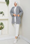 Women's Sleeve Fold Pocket Midi Length Cardigan - 3