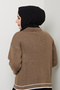 Women's Gold Buttoned Sports Jacket Cardigan - 7