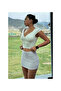 Women's Gray Sporty/Stylish Mini Skirt (with Inner Lining Shorts) - 3
