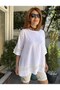 Guipure Detailed Cotton Blouse White - 3