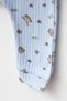 Baby Winner Bear Blue 3-6-9 Months Cotton Sleeveless Jumpsuit Newborn Hospital Release Baby Clothing - 4