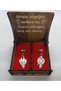 Fire and Water Couple Necklace, Gift Jewelry Set for Lovers (with Wooden Box Gift)