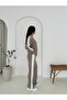 Modal Fabric Tracksuit Set White Striped Tracksuit Set - 6