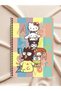 Keskin Color Hello Kitty and Friends A4 Spiral Notebook - 80 Sheets - Letters - 3