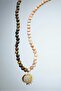 Sunstone and Tiger's Eye Natural Stone Long Women's Necklace - 6