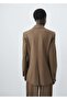 Double Button Fabric Blazer Jacket - 4