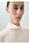 100% Satin Silk Blouse with High Collar - 7