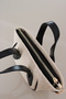 Women's Straw Look Black Mini Elegant Hand and Shoulder Bag Faux Leather - 2