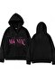 Stray Kids Printed Oversize Zippered Black Unisex Hooded Cardigan