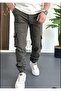 MEN'S COORDINATE CARGO PANTS COMANDO WITH POCKETS, ZIPPER, ELASTIC HEM, SLIM FIT. - 2