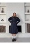 Women's Double Button Stylish and Classic Model Belted Long Trench Coat