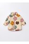Stand Collar Long Sleeve Baby Girl Plush Cardigan