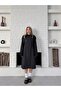 Women's Double Button Stylish and Classic Model Belted Long Trench Coat - 2