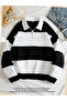 Men's Sports Casual Premium Quality 3-Thread Half Zipper Stand Collar Polo Sweatshirt Patchwork Hoodie
