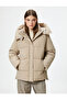 Beige Women's Coat 4Wal20048Iw - 3