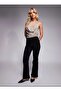 Black Yakamoz Spanish Leg Lycra Jeans High Waist Flare Jeans Recovery Extra Comfortable