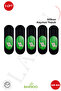 Men's Bamboo Silicone Supported Ballerina Socks - Set of 5 - Seamless Toe - Soft and Flexible Structure - 2