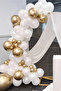 Metallic White Balloon 50 Pieces Bulk Organization and Birthday Party Set Party Decoration - 2