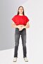 Women Skinny Fit Washed Stretchable Jeans, Light Grey - 2