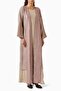 Three Piece Chiffon Abaya Set Stylish Pleated Design Different Style Options with Comfortable Drape