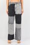 Women Wide Fit Washed No Stretch Jeans, Grey