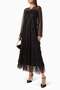 Achieve a Comfortable and Elegant Look with This Stylish Sequined Flounce Abaya Model - 2