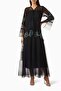 Handmade Tulle Abaya and Matching Sheila for Elegance and Comfort in Every Setting - 2