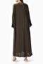 Minimalist Cut Embroidered Abaya with Comfortable V-Neck and Stylish Look with Matching Sheila - 3